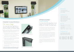 The Select Range Double Hung Window STREAMLINED