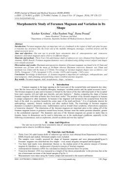 Morphometric Study of Foramen Magnum and Variation in Its Shape