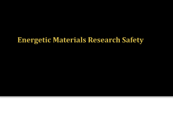 Explosive Chemicals Research Safety
