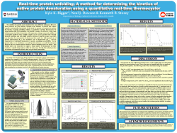 Real-time protein unfolding: A method for determining the kinetics of