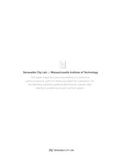 The Driverless City by Carlo Ratti and Matthew Claudel