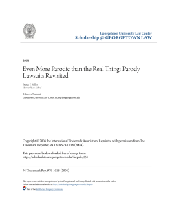Even More Parodic than the Real Thing: Parody Lawsuits Revisited