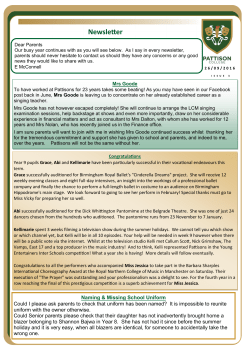 Newsletter - Pattison College