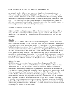 ccdc wages war against blitzkrieg of ada violators