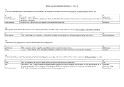 ERROR ANALYSIS EXERCISES GRAMMAR 3 &ndash; KEY P. 6 (1) In the