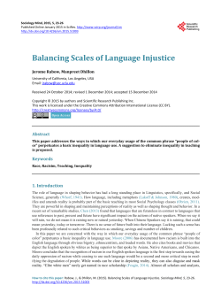 Balancing Scales of Language Injustice