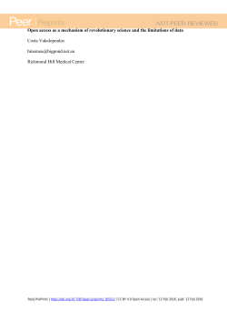 Open access as a mechanism of revolutionary science and