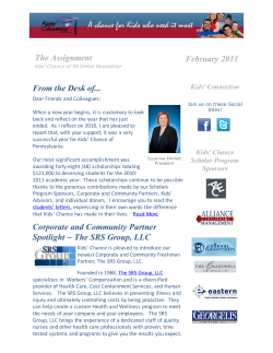February 2011 - Kids` Chance of PA