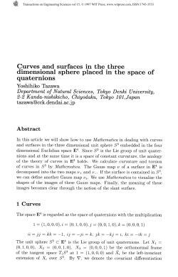 Curves and surfaces in the three dimensional sphere