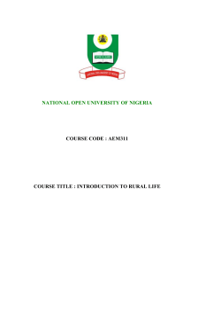 AEM311 - National Open University of Nigeria