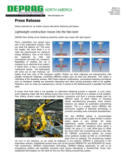 Automotive construction using flow drilling screws