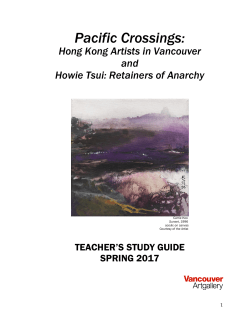 Pacific Crossings: Hong Kong Artists in
