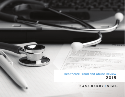 Healthcare Fraud and Abuse Review