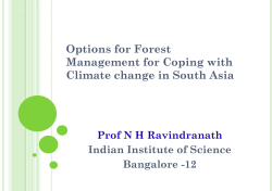 Options for Forest Management for Coping with Climate change in