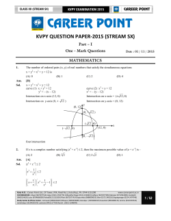 Paper Solution - Career Point Kota
