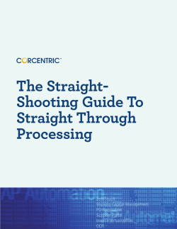 The Straight- Shooting Guide To Straight Through Processing