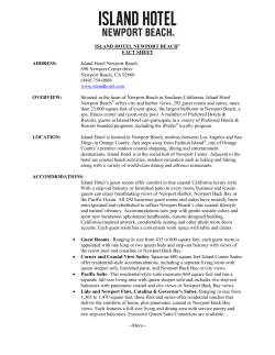 ISLAND HOTEL NEWPORT BEACH&reg; FACT SHEET ADDRESS