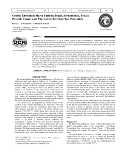 Coastal Erosion at Maria Farinha Beach, Pernambuco, Brazil