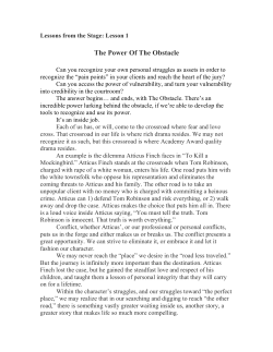 The Power Of The Obstacle