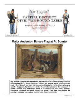 Major Anderson Raises Flag at Ft. Sumter