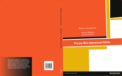 Reason and Argument Richard Feldman Second Edition R eason