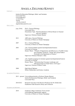 Angela Zielinski - Universit&auml;t Wien