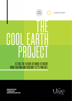 Cool Earth Information Brochure