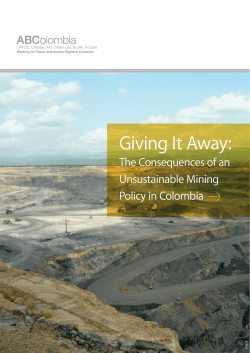 Giving It Away: The Consequences of an Unsustainable Mining