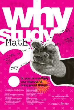 So you can multiply your chances of doing great things