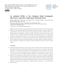An automatic DI-flux at the Livingston Island Geomagnetic