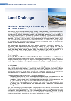 Land Drainage - Hauraki District Council