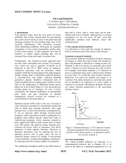 On Load Elasticity - Electrical and Computer Engineering