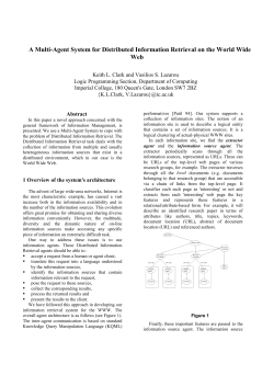 A Multi-Agent System for Distributed Information