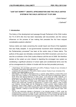 Julia Sloth-Nielsen and Jacqui Gallinetti