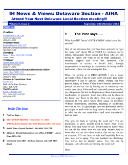 2003-Sept-Oct - American Industrial Hygiene Association