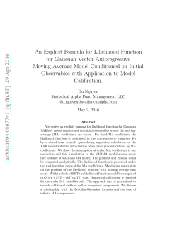 An Explicit Formula for Likelihood Function for Gaussian Vector