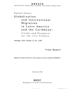 Globalization and international migration in Latin America and the