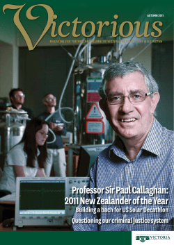 Professor Sir Paul Callaghan: 2011 New Zealander of the Year