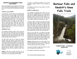 Barbour Falls and Nesbitt`s Knee Falls Trails