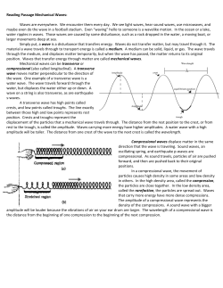 Mechanical Waves