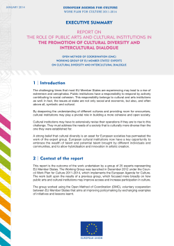 2 | Context of the report EXECUTIVE SUMMARY REPORT ON THE