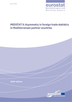 Asymmetry in foreign trade statistics in Mediterranean partner