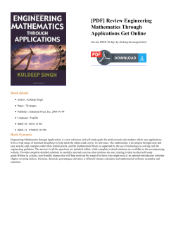 Review Engineering Mathematics Through