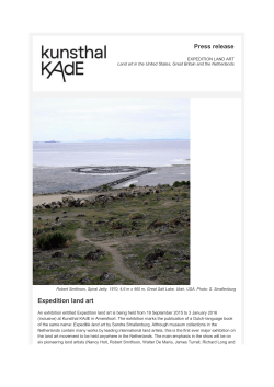 Press release Expedition land art
