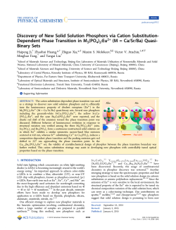 Dependent Phase Transition in M3(PO4)2:Eu2+