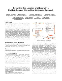 Retrieving Geo-Location of Videos with a Divide