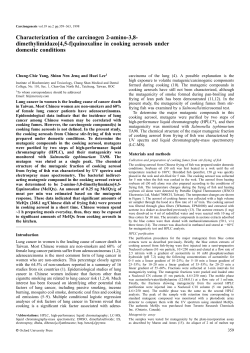 Characterization of the carcinogen 2-amino-3, 8
