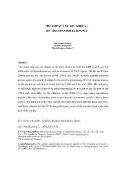 the impact of oil shocks on the spanish economy