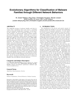 Evolutionary Algorithms for Classification of