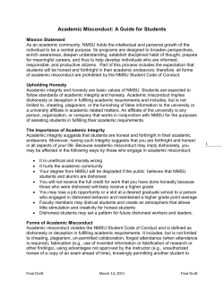 Academic Misconduct: A Guide for Students